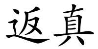 返真的解释