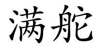 满舵的解释