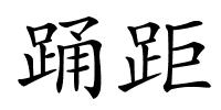 踊距的解释