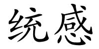 统感的解释