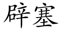 辟塞的解释