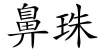 鼻珠的解释