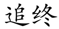 追终的解释