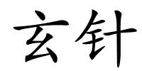 玄针的解释
