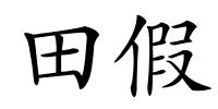 田假的解释