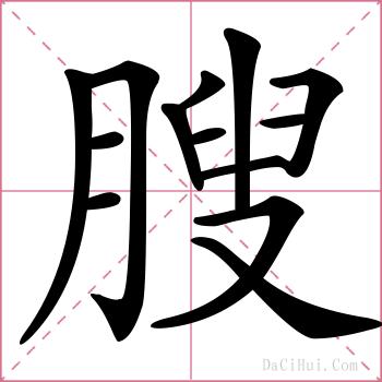 膄的解释
