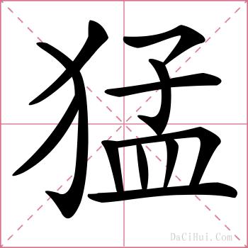 猛的解释