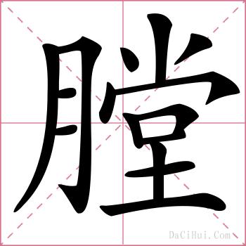 膛的解释