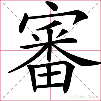 審的解释