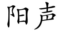 阳声的解释
