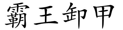 霸王卸甲的解释
