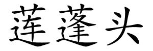 莲蓬头的解释