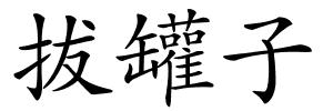 拔罐子的解释
