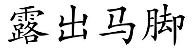 露出马脚的解释