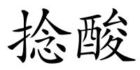 捻酸的解释