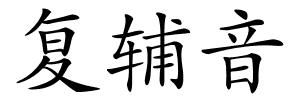 复辅音的解释