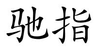 驰指的解释