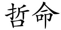 哲命的解释