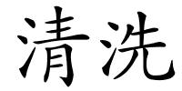 清洗的解释
