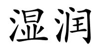 湿润的解释