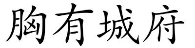 胸有城府的解释