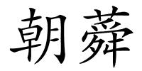 朝蕣的解释