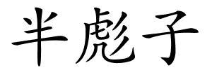 半彪子的解释
