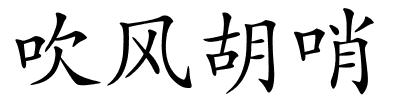 吹风胡哨的解释