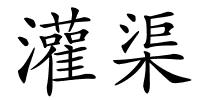 灌渠的解释