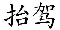 抬驾的解释