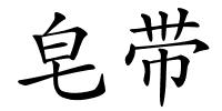 皂带的解释
