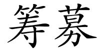 筹募的解释