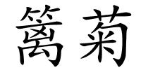 篱菊的解释