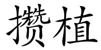 攒植的解释