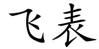 飞表的解释