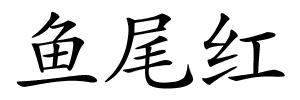 鱼尾红的解释
