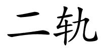 二轨的解释