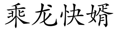 乘龙快婿的解释