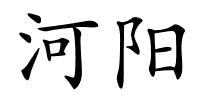 河阳的解释