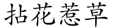 拈花惹草的解释
