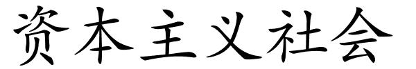 资本主义社会的解释