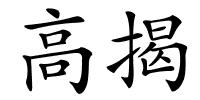 高揭的解释