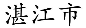 湛江市的解释