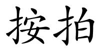 按拍的解释