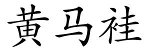 黄马袿的解释