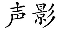 声影的解释