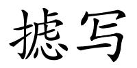 摅写的解释