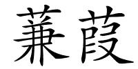 蒹葭的解释