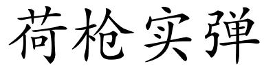 荷枪实弹的解释