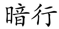 暗行的解释